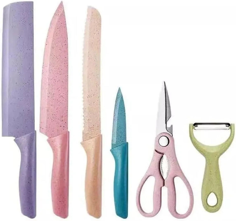 Kit profissional para cozinha, conjunto de 6 peças, culinária colorida!