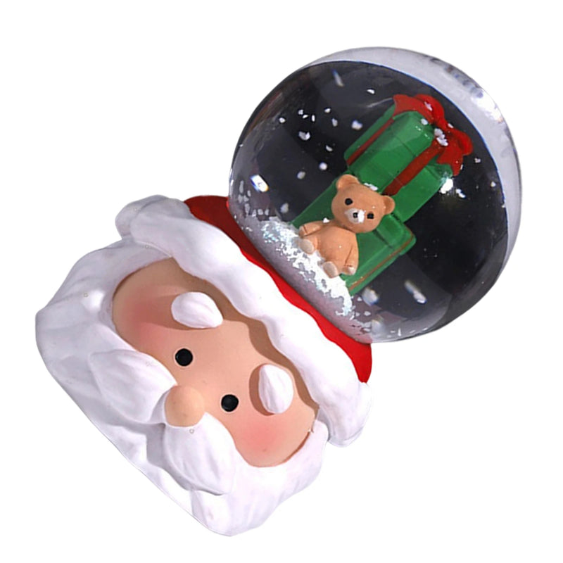 Natal LED Snow Globe, luz energeticamente eficiente, ornamento requintado para mesa, estante, lareira