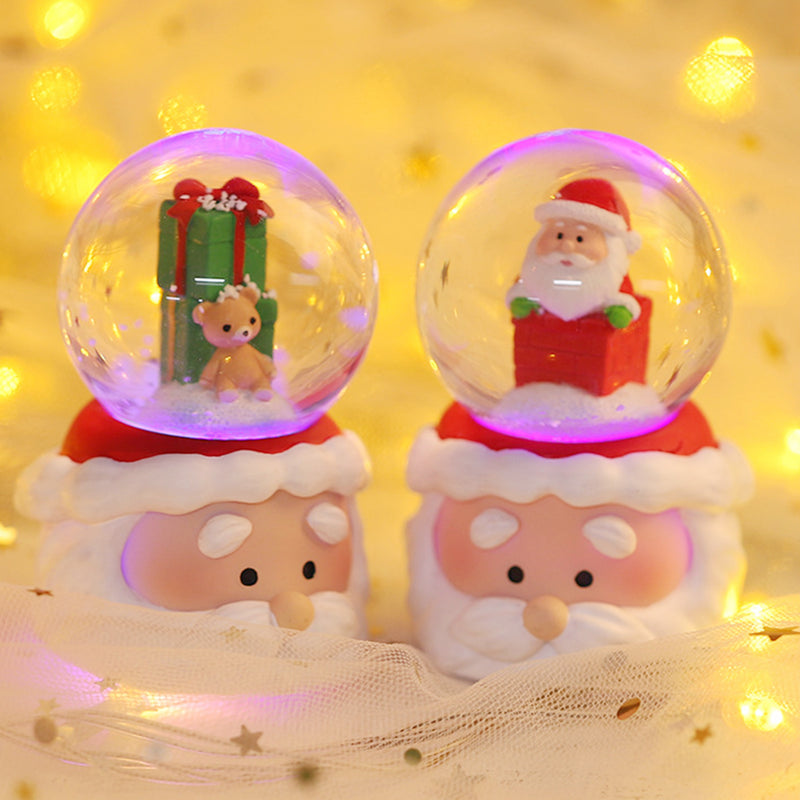 Natal LED Snow Globe, luz eficiente em energia, ornamento requintado para férias, Home Party Night