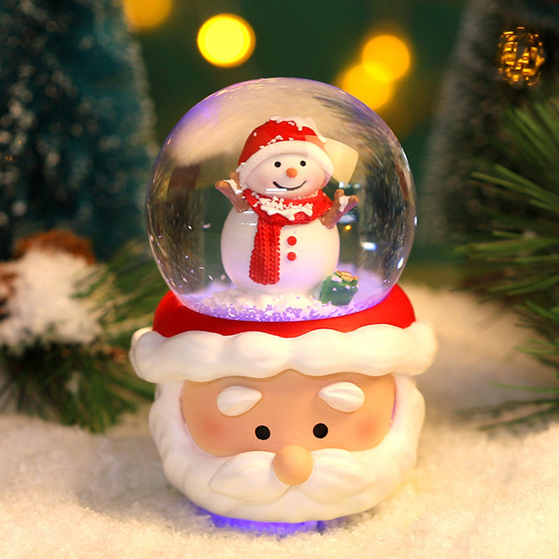 Crystal Ball Natal Snow Globe Ornamento, Amplamente Uso Decoração para Baby Shower, Thanksgiving Christmas Gift, Excelente Material