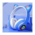 Fone de Ouvido Bluetooth Gamer Orelhas de Gato com Led Headphone