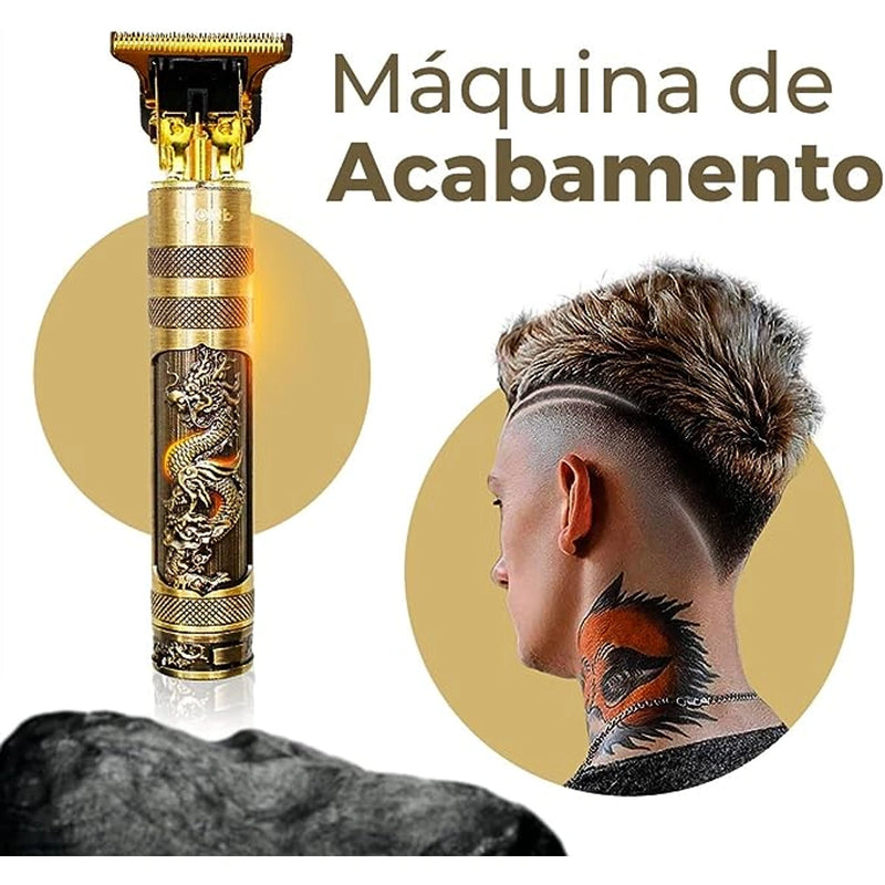 Máquina De Cortar Cabelo Profissional Premium Recarregável